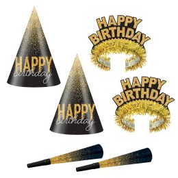 6 pieces Silver & Gold Birthday Party Box - New Years