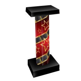Red Carpet 3-D Short Column Props - Photo Prop Accessories & Door Cover