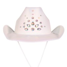 6 pieces Rhinestone Cowgirl Hat - Party Hats & Tiara