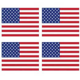 12 pieces Plastic American Flag Placemats - Party Paper Goods