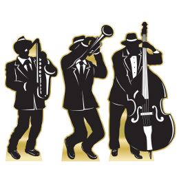 Great 20's Jazz Band Silhtte StanD-Ups - Party Paper Goods