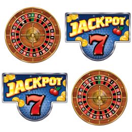 Cas Hang Roulette Wheels &jackpot Signs - Photo Prop Accessories & Door Cover