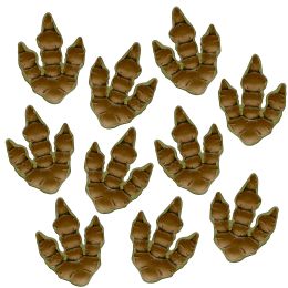 12 pieces Dinosaur Tracks Peel 'n Place - Hanging Decorations & Cut Out