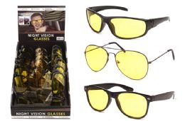 48 Pieces Night Vision Glasses Assorted Styles - Reading Glasses
