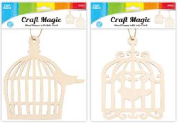 24 Pieces Wooden Bird Cage - Craft Kits
