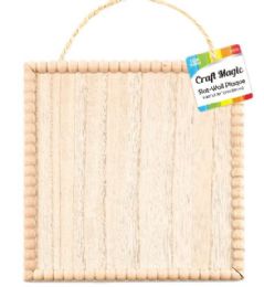 24 Pieces Wooden SlaT-Wall Square - Craft Kits