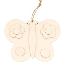 24 Pieces 3d Wooden Butterfly - Craft Kits