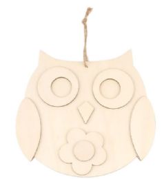 24 Pieces 3d Wooden Owl - Craft Kits