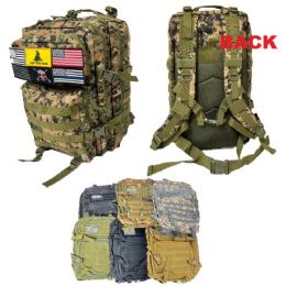 5 of Tactical Backpack [19"x12"x12"] With Patch