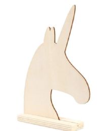 24 Pieces Wood Standing Unicorn - Craft Kits