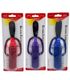 144 Pieces Hair Brush With Mirror Asst Color - Brushes