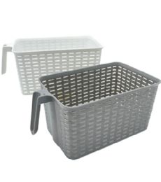 24 Pieces Plast Storage Basket W Handle 9x6x5ln - Baskets