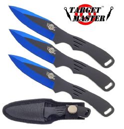 12 Pieces 6" Overall 3 Pc Blue W/ Nylon Sheath Included - Box Cutters and Blades