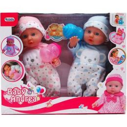 6 of 2pc 10"  Baby Doll W/  & Accss In Window Box