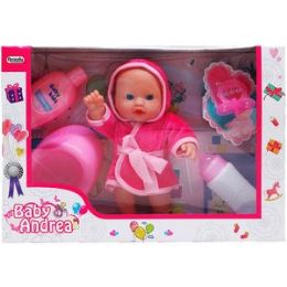 12 pieces 8.5" Soft Baby Doll In Window Box, 2 Assrt Clrs - Dolls