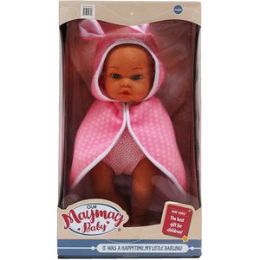 6 pieces Baby Doll W/  & Accss In Window Box - Dolls