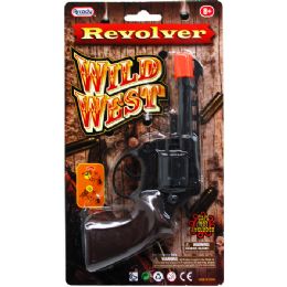 96 Wholesale 5.5-Inch Wild West Cap Gun (revolver) In Blister Card