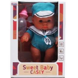12 pieces 13.5" B/o Baby Doll W/ Sound In Window Box, 2 Assrt Clrs - Dolls