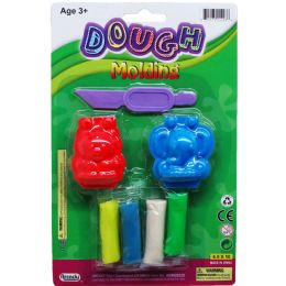 72 pieces 8pc Dough Play Set W/ Molds On Blister Card - Clay & Play Dough