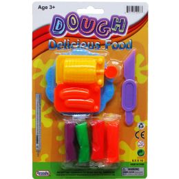 72 pieces 8pc Dough Play Set W/ Molds On Blister Card - Clay & Play Dough