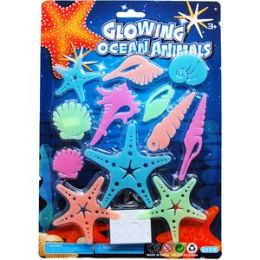 72 Wholesale 12pc Glow The Dark,  On Card, 2 Assrt