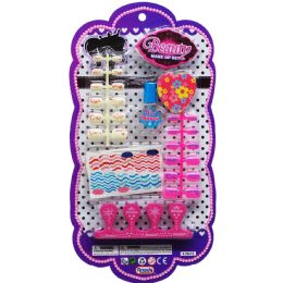 72 Wholesale 27pc Beauty Nail Play Set On Blister Card