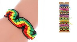 24 Pieces Wholesale Braided/ Crocheted Bracelet - Bracelets