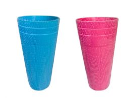 48 of 3 Piece Tumblers In Pink And Blue