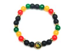 24 Pieces Bob Marley Picture Rasta Bracelet - Bracelets