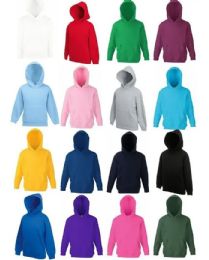 24 Pieces Billionhats Youth Pull Over Cotton Fleece Hoodies Assorted Colors Size S - Boys Jeans & Pants