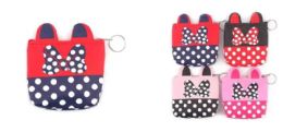 24 Pieces Wholesale Polka Dot Coin Purse - Coin Holders & Banks