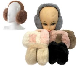 24 Wholesale Wholesale Super Soft Earmuffs with Flapping Ear