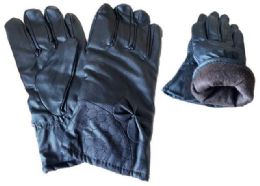 24 Pairs Wholesale Faux Leather Lady Gloves - Leather Gloves