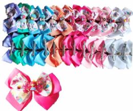 24 Pieces Wholesale Girl's Bow Tie Hair Clip - Hair Accessories