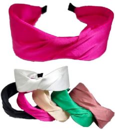 24 Pieces Wholesale Solid Color Fashion Headband - Hair Accessories
