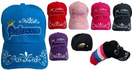 24 of Wholesale Kids/ Children Size Princess Baseball Cap/hat