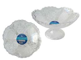 72 Pieces Crystal Bowl With Stand - Plastic Bowls and Plates