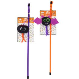 36 pieces Cat Toy Halloween Wand 18 Inch Assorted In Pdq - Pet Toys