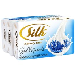 48 Wholesale Silk Soap Blue Sea Minerals 3 Pack
