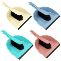 48 Pieces Neon Dustpan With Brush - Dust Pans