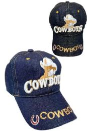 24 Pieces Wholesale Cowboy Baseball Cap/hat - Baseball Caps & Snap Backs