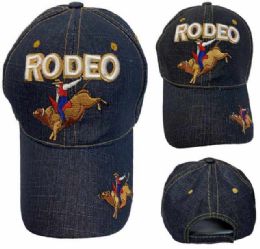 24 Pieces Wholesale Rodeo Bull Riding Baseball Cap/hat - Baseball Caps & Snap Backs