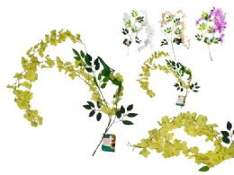 72 Pieces 36 Heads, 3 Vines Flower Wisteria - Artificial Flowers