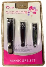 24 Pieces Wholesale 3pcs Set Nail Clip - Manicure and Pedicure Items