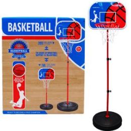 6 pieces Basketball Play Set W/21" Backboard In Color Box - Balls