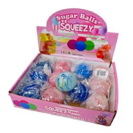 24 of 2.5" Squeezy Sugar Ball (tie Dye)