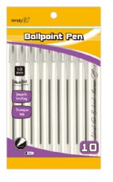 36 Pieces 10 Count Ballpoint Black Pen - Pens