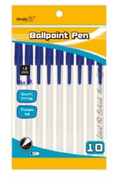 36 Packs 10 Count Ballpoint Pen Blue - Pens