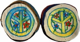 5 Pieces Wholesale Nepal Handmade Peace Sign Coin Purse - Coin Holders & Banks