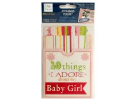 144 pieces 10 Things I Adore About My Baby Girl Journaling Pocket - Scrapbook Supplies